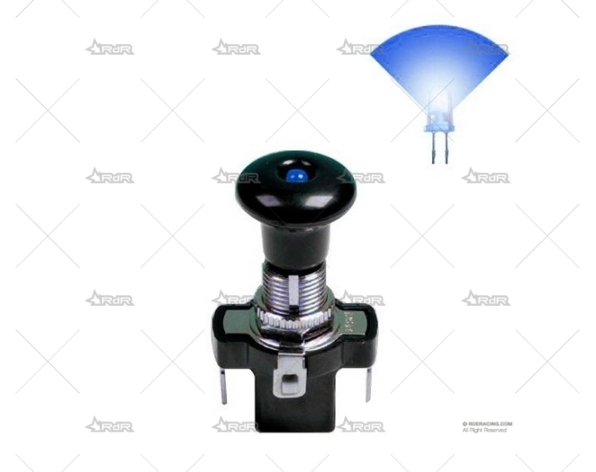 INTERRUPTOR TIRADOR LUMINOSO LED AZUL RRS