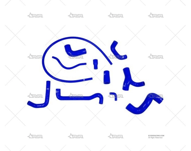 KIT MANGUITOS SILIC. BMW M3 E-30 AZUL XTREM