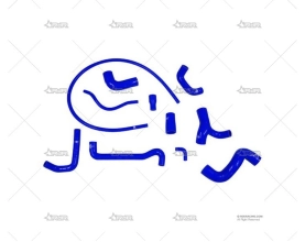 KIT MANGUITOS SILIC. BMW M3 E-30 AZUL XTREM