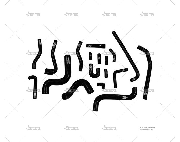 KIT MANGUITOS SILIC. VW GOLF NEGRO XTREM