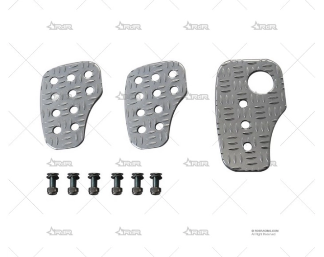 KIT 3 PEDALES ALU RRS