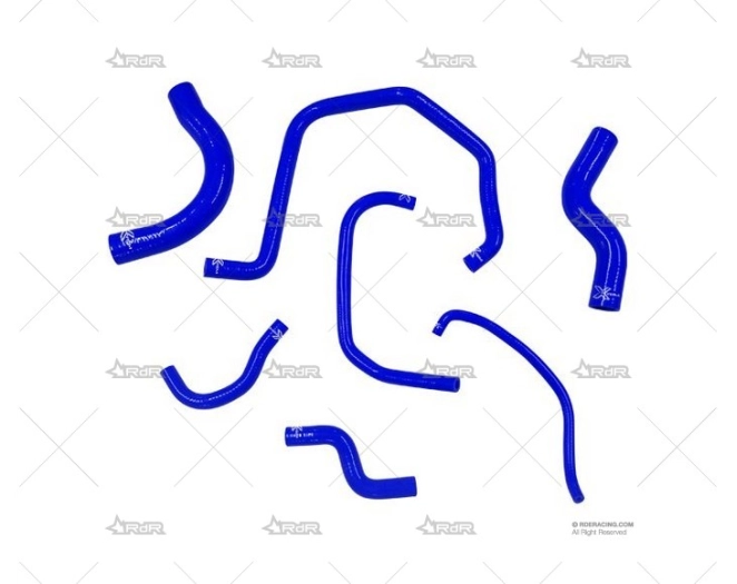 KIT MANGUITOS SILIC. FIESTA XR2 ROJO XTREM