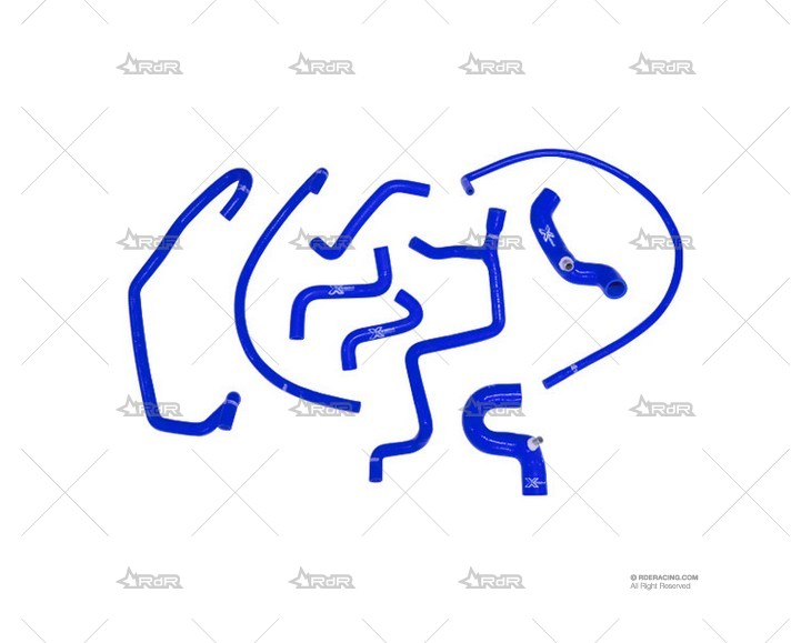 KIT MANGUITOS SILIC. FIESTA RS-T AZUL XTREM