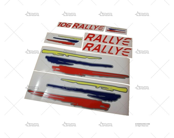 KIT ADHESIVOS P-106 RALLYE 1.6 FASE 2 BRAND R