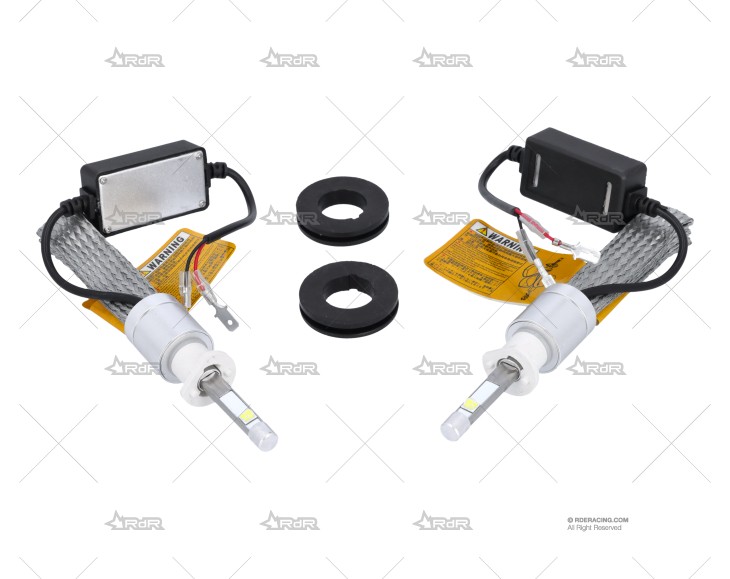 KIT BOMBILLAS H1 LED R3 6000K 80W/8000Lm