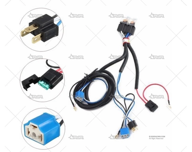KIT INSTALACIÓN RELES PARA BOMBILLAS H4 BRAND R