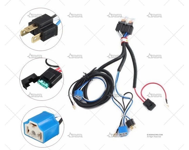 KIT INSTALACIÓN RELES PARA BOMBILLAS H4 BRAND R