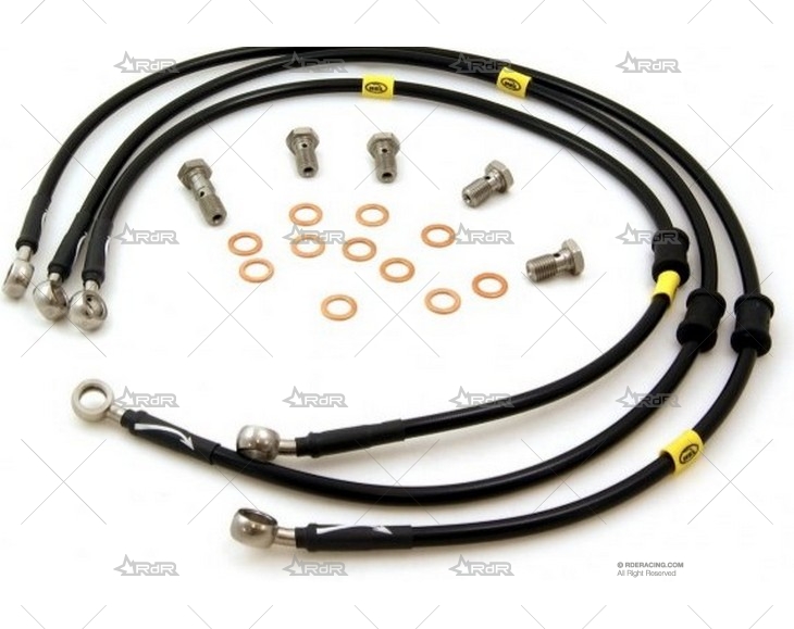 KIT LATIGUILLOS METALICOS TRASEROS BMW E GOODRIDGE