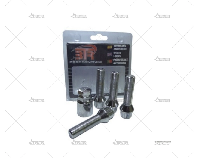 KIT TORNILLOS ANTIROBO 12X125 CÓNICOS BTR