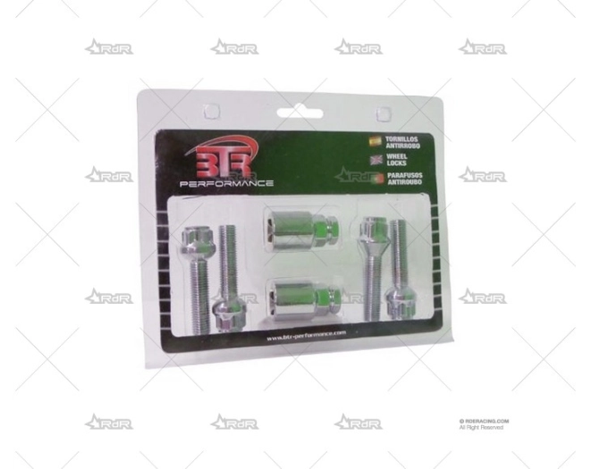 KIT TORNILLOS ANTIROBO 12X150 ESFÉRICOS BTR