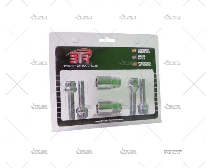 KIT TORNILLOS ANTIROBO 12X150 ESFÉRICOS BTR