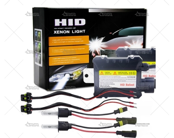 KIT XENON 55W 6000K H3 (x2) BRAND R