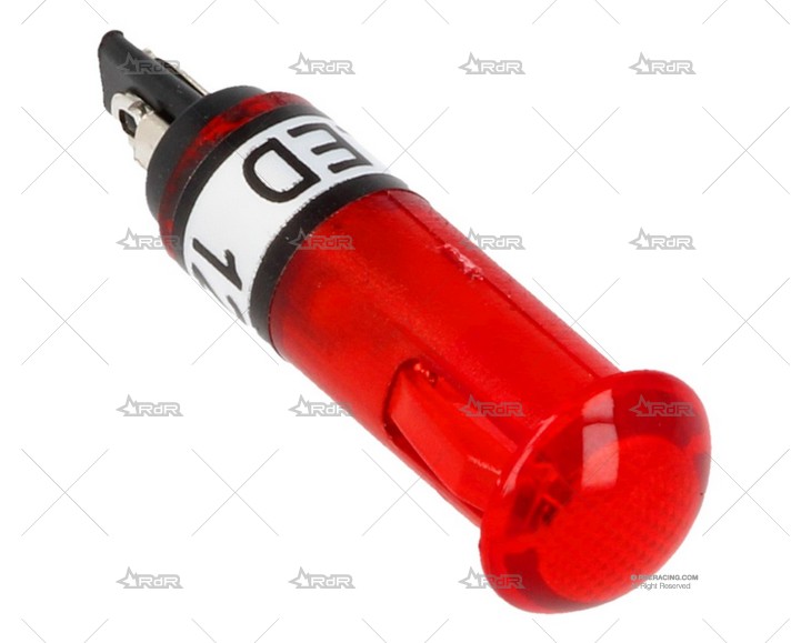 LED INDICADOR 12v 10.6mm Ext. ROJO QSP