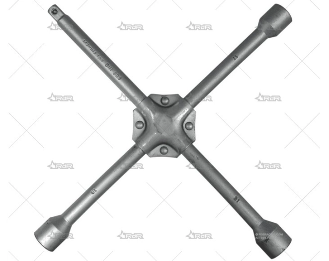 LLAVE CRUZ REFORZADA ECO CON CUADRADILLO