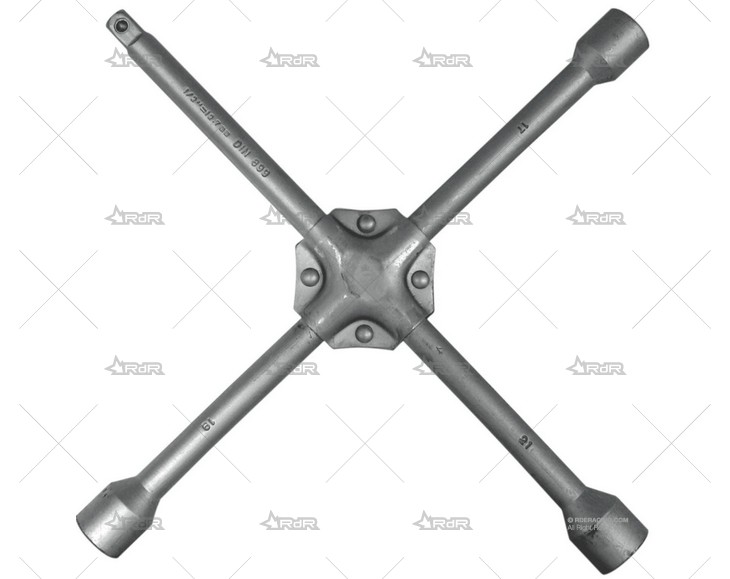 LLAVE CRUZ REFORZADA ECO CON CUADRADILLO