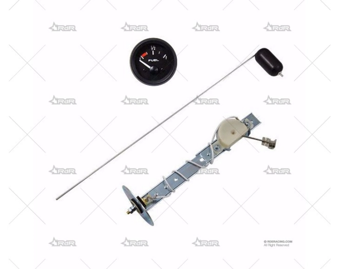 MANÓMETRO NIVEL GASOLINA 52mm NEGRO CON BRAND R