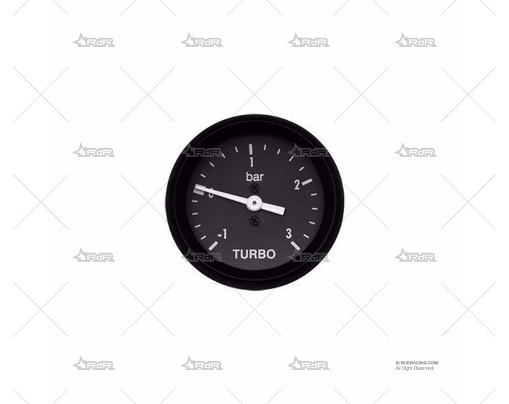 MANÓMETRO PRES. TURBO 52mm NEGRO MECAN. BRAND R