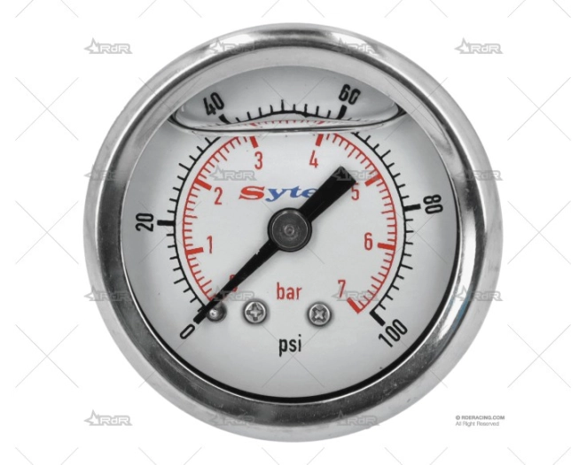 MANOMETRO PRESION 0-7 Br. 1/8NPT INYEC.