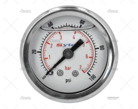 MANOMETRO PRESION 0-7 Br. 1/8NPT INYEC.