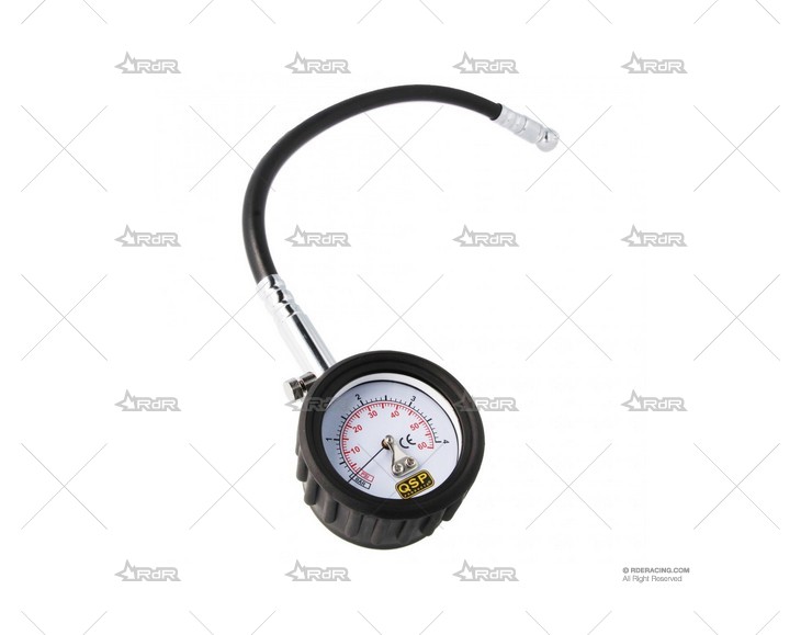 RELOJ PRESION NEUMATICOS 50mm TUBO 0-4Br QSP