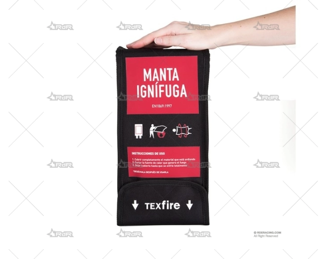 MANTA IGNÍFUGA MARINA RACEWEAR 120X120cm MARINA