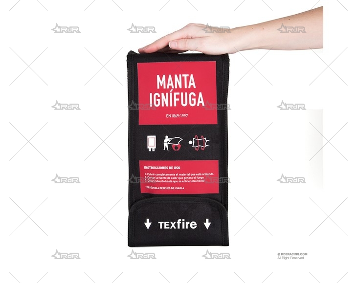 MANTA IGNÍFUGA MARINA RACEWEAR 120X120cm