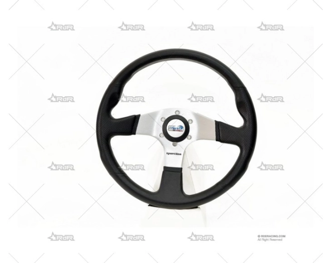 VOLANTE 350mm PLANO ATLANTIC PLATA/POLI. BRAND R