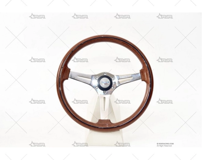 VOLANTE 370mm 30mm PRESTIGE PLATA/MADERA BRAND R