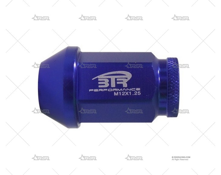 PACK 20 TUERCAS ALU. 12x125 40mm AZUL BTR