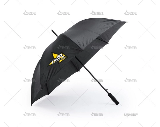 PARAGUAS XL 8 VARILLAS 130cm NEGRO R DE RACING