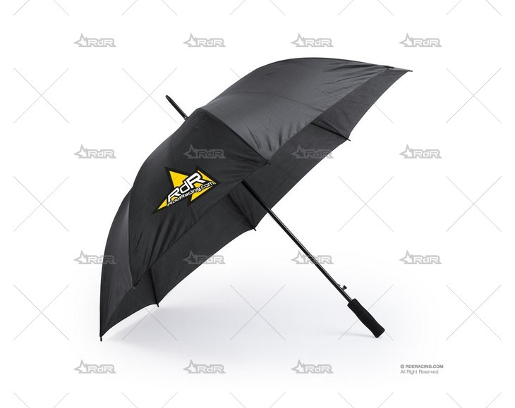PARAGUAS XL 8 VARILLAS 130cm NEGRO R DE RACING