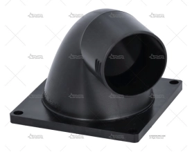 PLACA 90X90mm MACHON 45º 45mm PLASTICO SIROCO