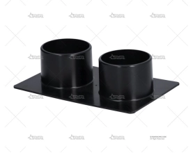 PLACA ABS 2 ACOPLAMIENTOS 45mm SIROCO