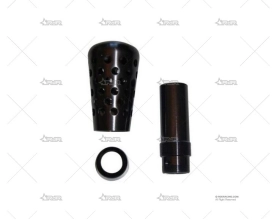 POMO ALUMINIO F2000 NEGRO 90MM BRAND R