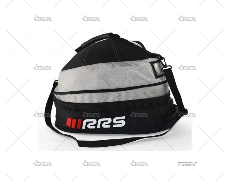 BOLSA PARA CASCO Y HANS RRS (NEGRA/GRIS) RRS
