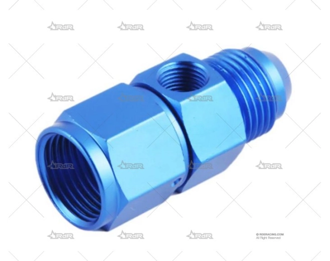 ADAPTADOR MACHO/HEMBRA DASH6-1/8NPT AZUL BRAND R