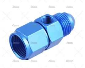 ADAPTADOR MACHO/HEMBRA DASH6-1/8NPT AZUL BRAND R