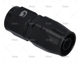 RACORD HEMBRA RECTO ALU. DASH 6 NEGRO BRAND R