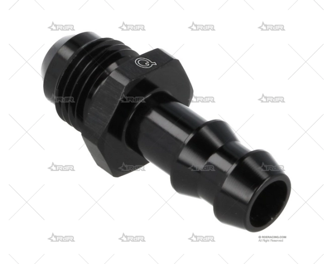 RACORD MACHO RECTO DASH 6 - 8mm NEGRO QSP