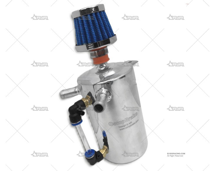 RECUPERADOR ACEITE ALU 0,5L CON FILTRO COMPBRAKE