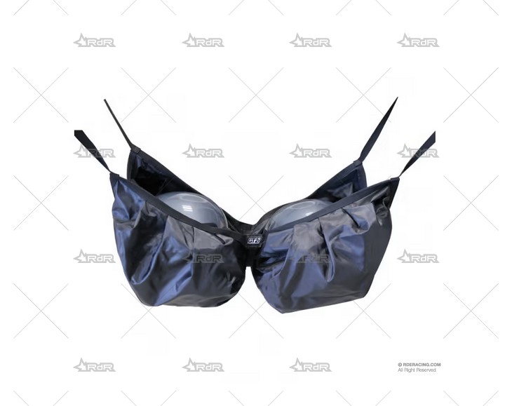 RED PORTA-CASCOS TRS NYLON NEGRA/GRIS BRAND R