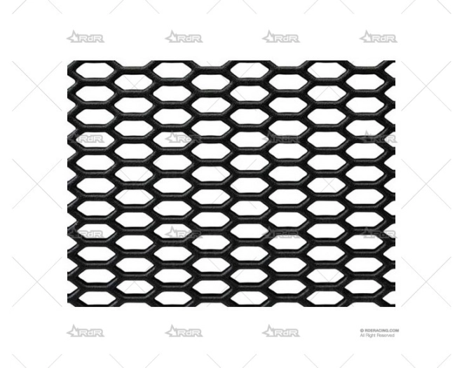 REJILLA PLASTICO ABS (120x40mm) NEGRA BRAND R