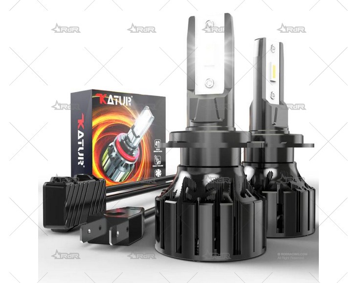 BOMBILLA H1 12V 80W LED KATUR 2000Lm x2