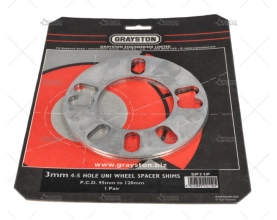 SEPARADOR RUEDA  3MM UNIVERSAL 4/5 GRAYSTON