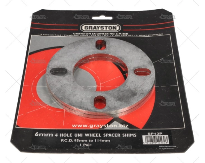 SEPARADOR RUEDA  6MM UNIVERSAL 4 GRAYSTON