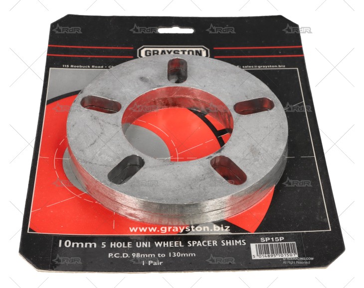 SEPARADOR RUEDA 10MM UNIVERSAL 5 GRAYSTON