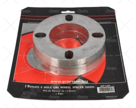 SEPARADOR RUEDA 19MM UNIVERSAL 4 GRAYSTON