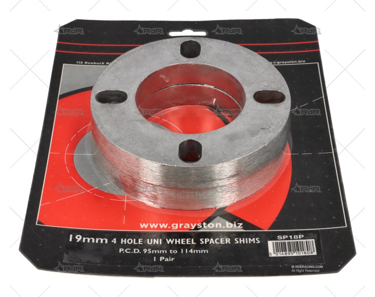 SEPARADOR RUEDA 19MM UNIVERSAL 4 GRAYSTON