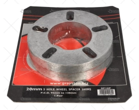 SEPARADOR RUEDA 20MM UNIVERSAL 5 GRAYSTON