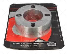 SEPARADOR RUEDA 25MM UNIVERSAL 4 GRAYSTON